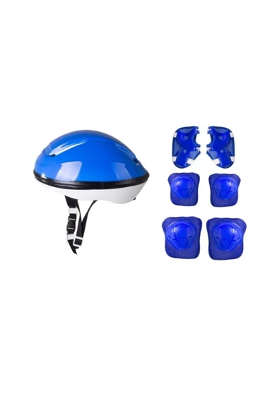 Çocuk Kask Dizlik Dirseklik Koruyucu Set 7 Parça