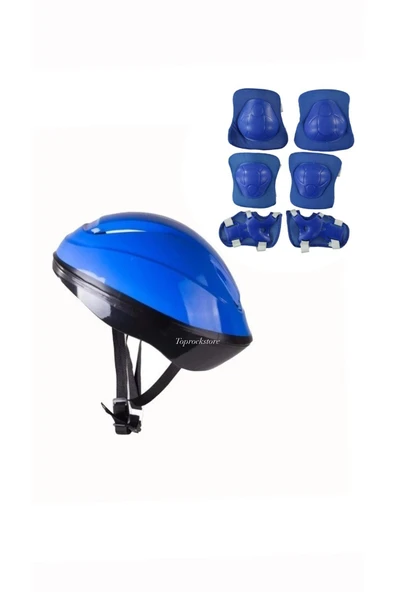 Çocuk Kask Dizlik Dirseklik Koruyucu Set 7 Parça