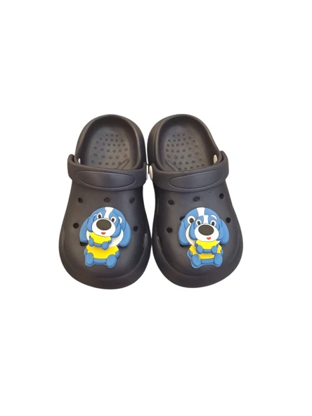 Solmaz Fırfır Köpek Figürlü Çocuk Sabo Terlik - Resim 2