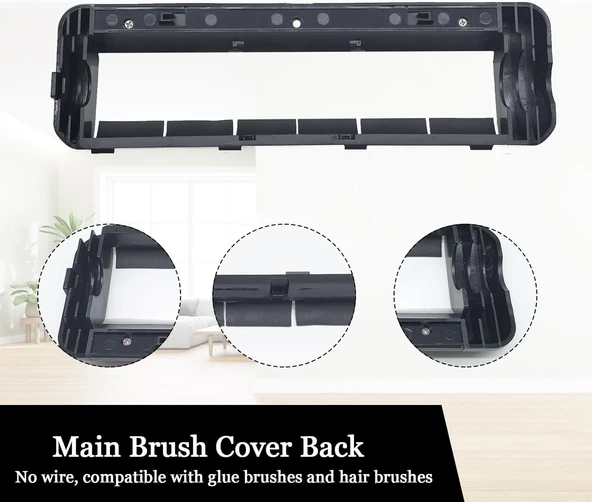 Xaomi X20+ Drame L40 Ultra AE4/L10s Robot Süpürge Uyumlu Fırça Kapağı siyah - 2