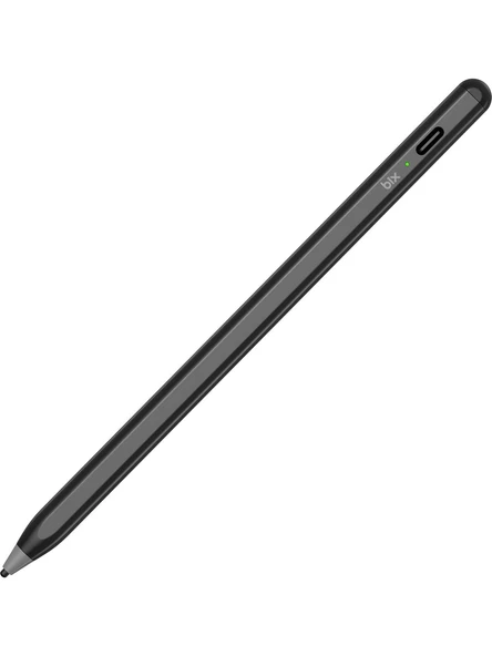 Bix SP02B Bluetooth Dokunmatik Kalem Stylus Pen Manyetik Çekim Destekli, Avuç İçi Reddetme Özellikli iPad Kalemi 2018-2022 için iPad Android Uyumlu Universal Yazı ve Çizim Kalemi Siyah - 1