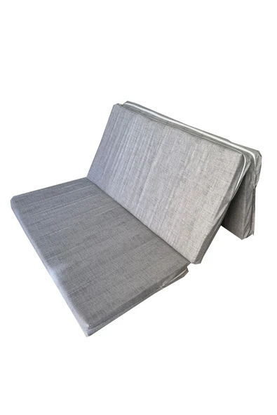 Vip Home Concept Market Ürünleri Çift Kişilik Katlanır Yer Yatağı Ve Sünger Yatak Katlanır Minder Yatak 120x195x8 CM-GRİ ürün görseli 1