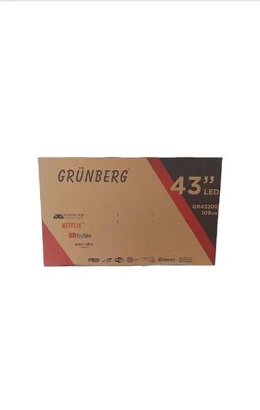 Grünberg GR43200 Full HD 43" 109 Ekran Uydu Alıcılı Android Smart LED TV