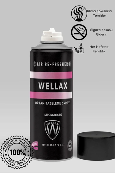 ASTRALED Koku Giderici Klima Bombası Dezenfektan Sprey 150 Ml, Temizleyici Tazeleyici Strong Desire