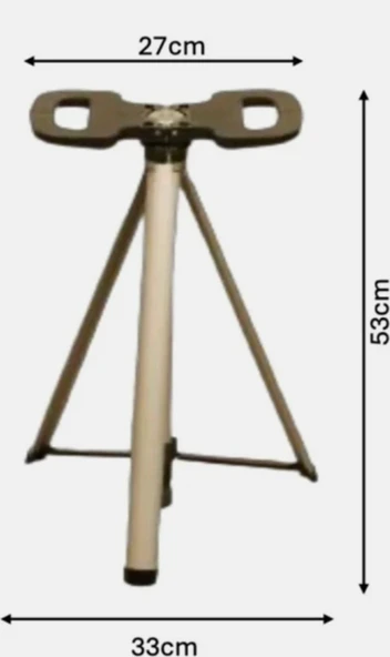 Katlanabilir Baston Tabure, Walking stick and portable stoo - 3