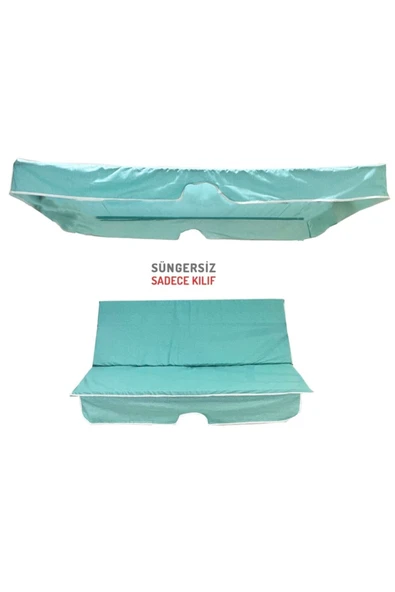 Vip Home Concept Market Ürünleri Salıncak Minder Kılıf Takımı(süngersiz)2 Kişilik Vip Minder-su Yeşili Kırçıllı ürün görseli 1