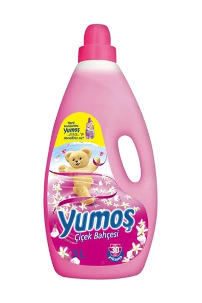 Yumoş Çiçek Bahçesi Yumuşatıcı 30 Yıkama 3 lt