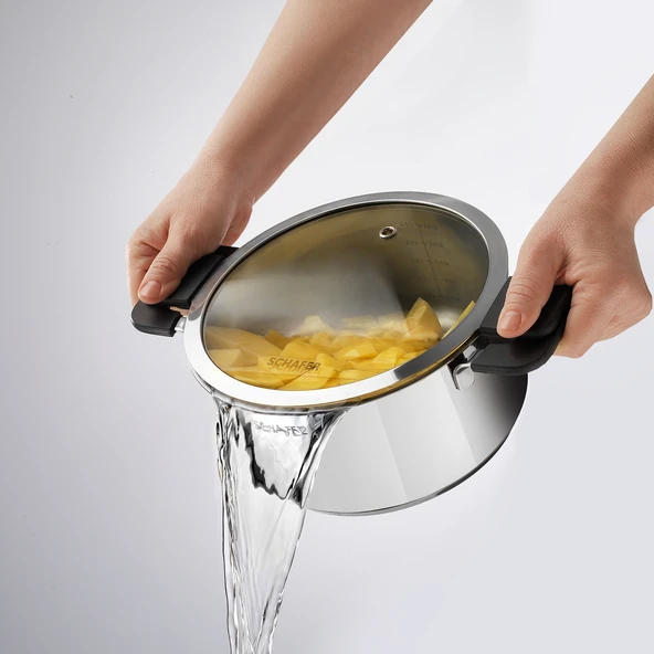 Schafer Iconic Çelik Tencere Seti 6 Parça-Inox - 9