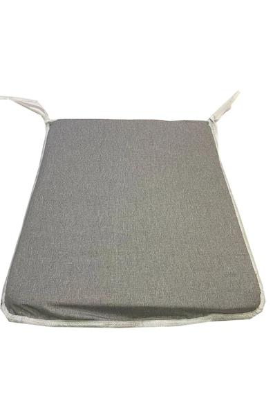 Vip Home Concept Market Ürünleri Sandalye Minderi Eko 1 Adet Bağcıklı Bahçe Minderi (gri)yıkanabilir ürün görseli 1