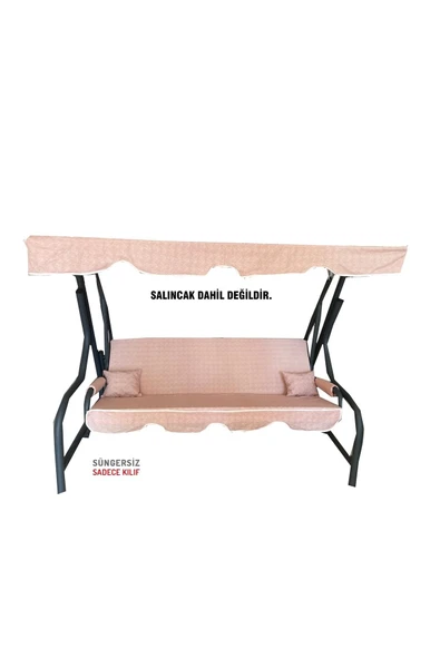 Vip Home Concept Market Ürünleri 3 Kişilik Salıncak Minderi Süngersiz Kılıfı Pudra Bahçe Minderi ürün görseli