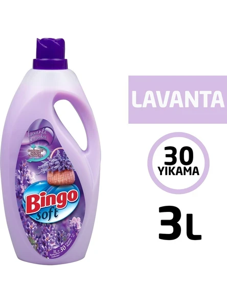 Bingo Soft Lavanta Rüzgarı Çamaşır Yumuşatıcısı 3L