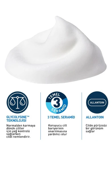 CeraVe Normal, Karma Ve Hassas Ciltler Için Köpük Temizleyici 148ml - Resim 5