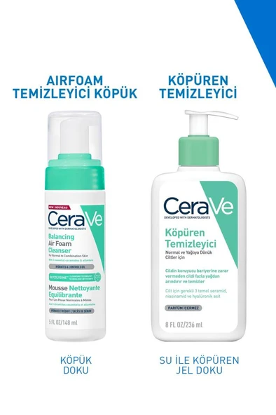 CeraVe Normal, Karma Ve Hassas Ciltler Için Köpük Temizleyici 148ml - Resim 8
