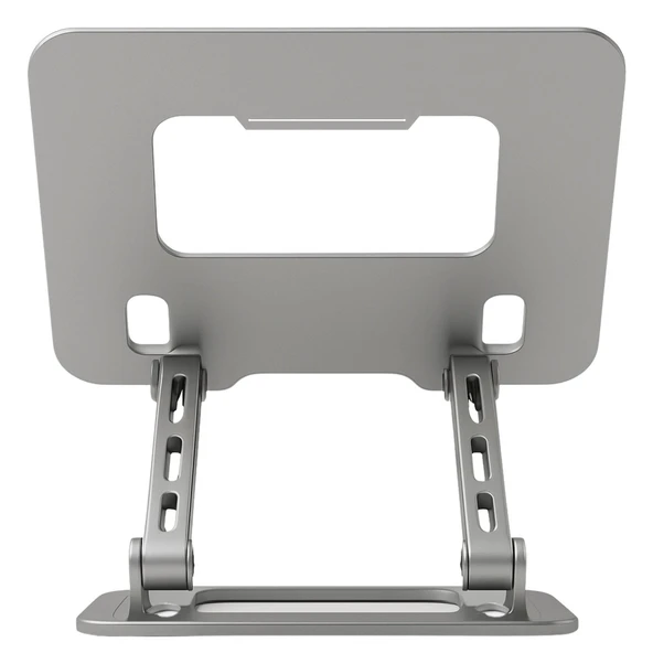 NPO NVR-5035 Açı Ayarlı Ergonomik Macbook Özel 17" Masaüstü Notebook Stand Gümüş Gri - 5
