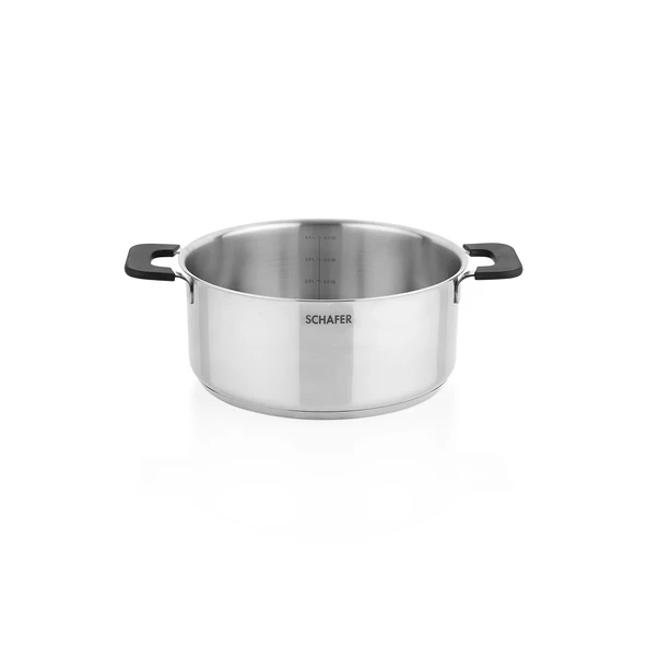 Schafer Iconic Çelik Tencere Seti 6 Parça-Inox - 11