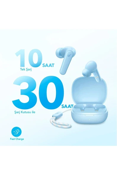 Anker SoundCore R50i TWS Açık Mavi Kulak İçi Bluetooth Kulaklık - 4