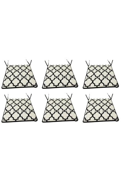 Vip Home Concept Market Ürünleri Sandalye Minderi Eko Fermuarlı Süngerli-6 Adet ürün görseli 1