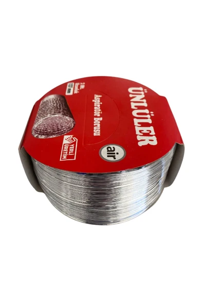 127mm Aspiratör Borusu Alüminyum Telli(Çap:127mm)(2 Metre) - 2