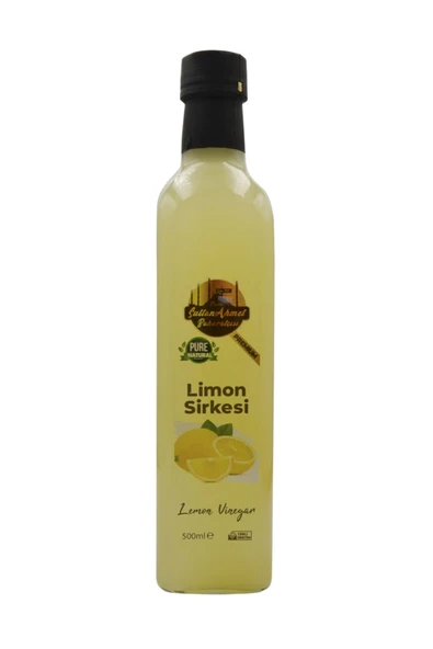 Tarihi SultanAhmet Baharatçısı Limon Sirkesi %100 Katkısız Doğal 500 ml | Özel Üretim - 1
