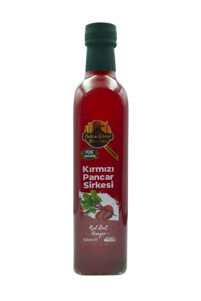 Tarihi SultanAhmet Baharatçısı Kırmızı Pancar Sirkesi %100 Katkısız Doğal 500 ml | Özel Üretim - 1