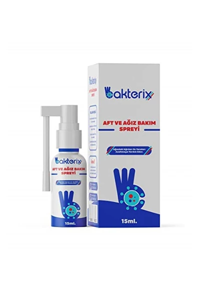 Bakterix Aft & Ağız Bakım Spreyi 15 ml – Aft, Diş Eti & Hijyen Desteği