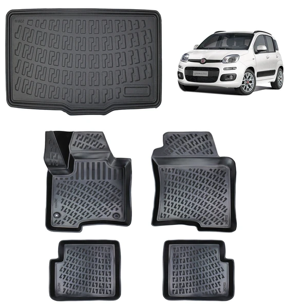 Rizline Fiat Panda 2011 Ve Sonrası 3D Havuzlu Paspas ve Bagaj Havuzu ürün görseli