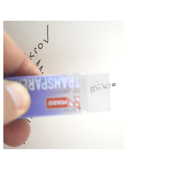 Mikro Büyük Boy Transparent Şeffaf Silgi 1 Adet Er-5701 - 5