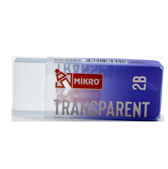 Mikro Büyük Boy Transparent Şeffaf Silgi 1 Adet Er-5701 - 4