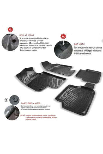Ford Focus 2 2005-2010 Hb 3d Paspas+bagaj Havuzu Seti - 2