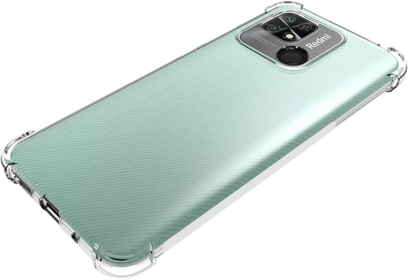 Xiaomi Redmi 10C Uyumlu Darbe Önleyici Sararmaya Dayanıklı Airbag Korumalı Ultra Slim TPU Şeffaf Silikon Kılıf - 5