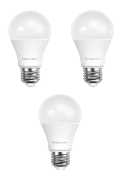 Panasonic 4,9W (40W) E27  Led Ampul 2700K Sarı Işık 3 Adet ürün görseli