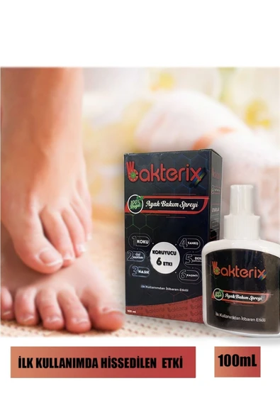 Bakterix Ayak Koku Önleyici Ve Mantar Karşıtı Sprey 100 ml - Ayak Hijyen Spreyi - 3