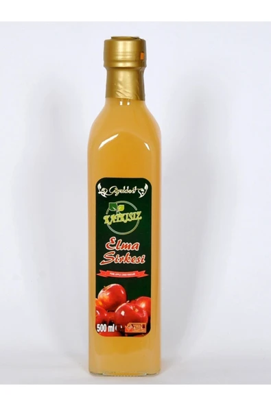 Güzeldost Elma Sirkesi 500 ml - %100 Katkısız Doğal | Geleneksel Ev Yapımı - 1