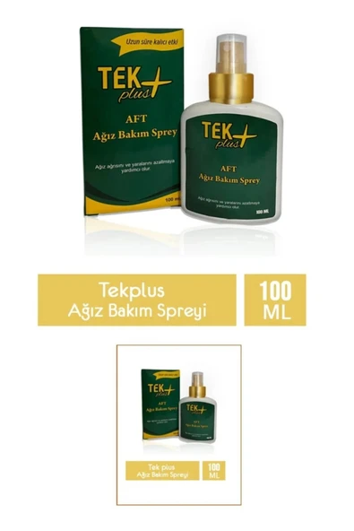 TekPlus Ağız Bakım Spreyi 100ml (aft, Dil Ve Diş Eti Tedavi) - 3