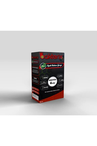 Bakterix Ayak Koku Önleyici Ve Mantar Karşıtı Sprey 100 ml - Ayak Hijyen Spreyi - 1