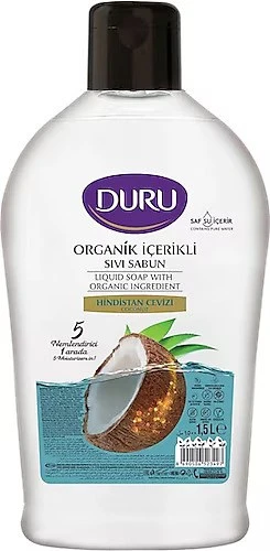 Duru Sıvı Sabun Organik İçerikli Hindistan Cevizi 1500 ml x 3 adet - 2
