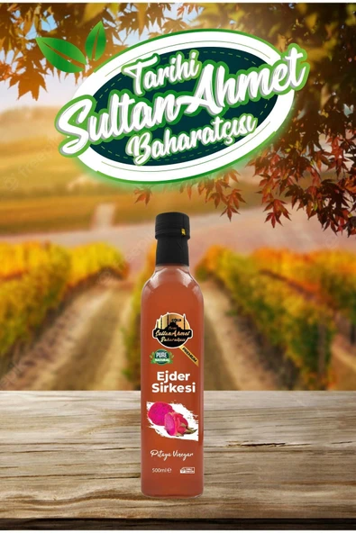 Tarihi SultanAhmet Baharatçısı Ejder Sirkesi %100 Katkısız Doğal 500 ml | Özel Üretim - 1