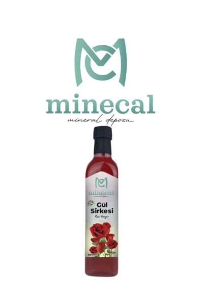 Minecal Gül Sirkesi 500 ml – %100 Katkısız Doğal | Şekersiz | Koruyucu Içermez - 1
