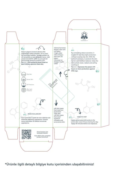 The Purest Solutions Dry Touch Protection Mat Bitişli Yağlı Ciltler İçin Güneş Kremi SPF50+ 50 ml - 6