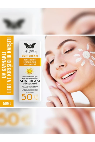 Minecal Life SPF 50+ Güneş Kremi (Kırışıklık ve Lekenmeyi Önleyici) - 2