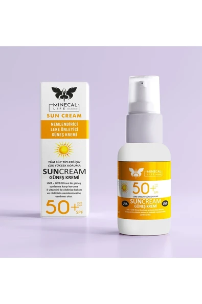 Minecal Life SPF 50+ Güneş Kremi (Kırışıklık ve Lekenmeyi Önleyici) - 1