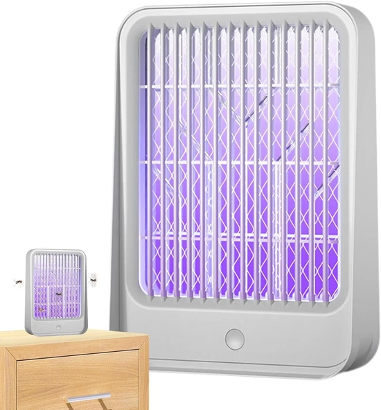 Elektrikli Sinek Kovucu Usb Şarjlı Sessiz Ve Etkili Led Işıklı Kapan - Resim 7