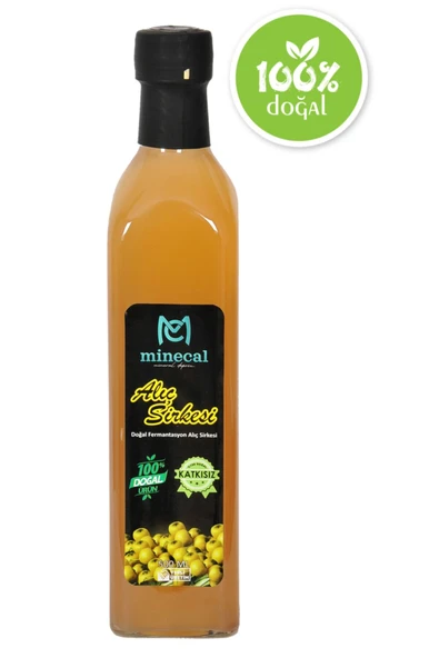 Minecal Alıç Sirkesi 500 ml – %100 Katkısız Doğal | Şekersiz | Koruyucu Içermez - 1