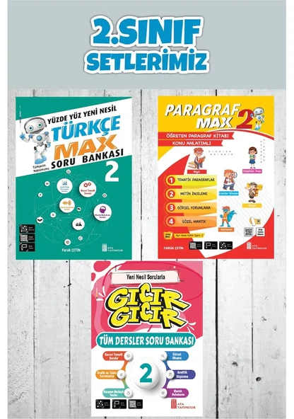 2.Sınıf Yüzde Yüz Yeni Nesil Türkçe Max+Paragraf Max Konu Anlatımlı ürün görseli 1