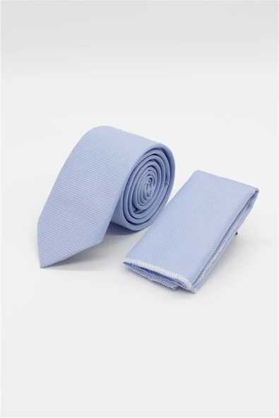 Mavi Kuş Gözü Desen  6 Cm  Kravat 1090250201 ürün görseli 1