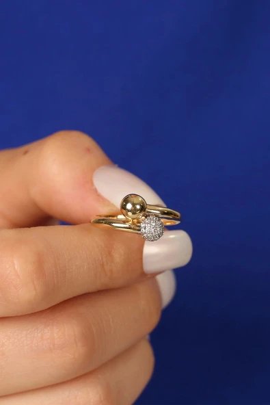 Toplu Altın Yüzük - Resim 2