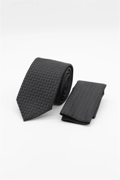 Siyah Desenli 6 Cm Kravat ürün görseli