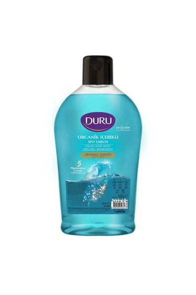 Duru Sıvı Sabun Organik İçerikli Okyanus Tazeliği 1500 ml x 3 adet - 2