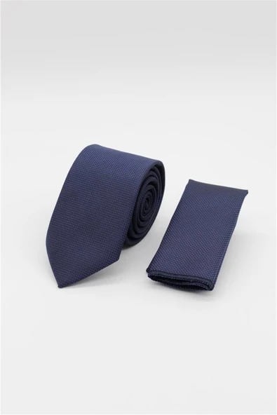 Lacivert Kuş Gözü Desen  6 Cm  Kravat 1090250201 ürün görseli