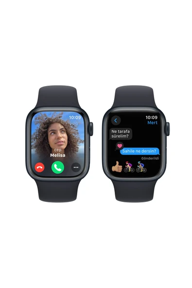 Apple Watch Series 9 GPS 41mm Gece Yarısı Alüminyum Kasa ve Gece Yarısı Spor Kordon Akıllı Saat - S/m - 6